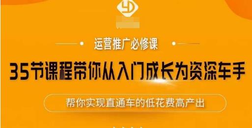 （3276期）35节课程带你从入门成长为资深车手，让系统学习直通车成为可能，帮你实现直通车的低花费高产出 电商运营 第1张