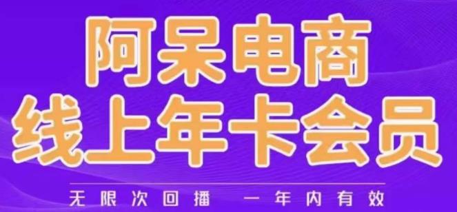 （5025期）阿呆电商线上年会员，阿呆电商干货分享（更新中） 电商运营 第1张