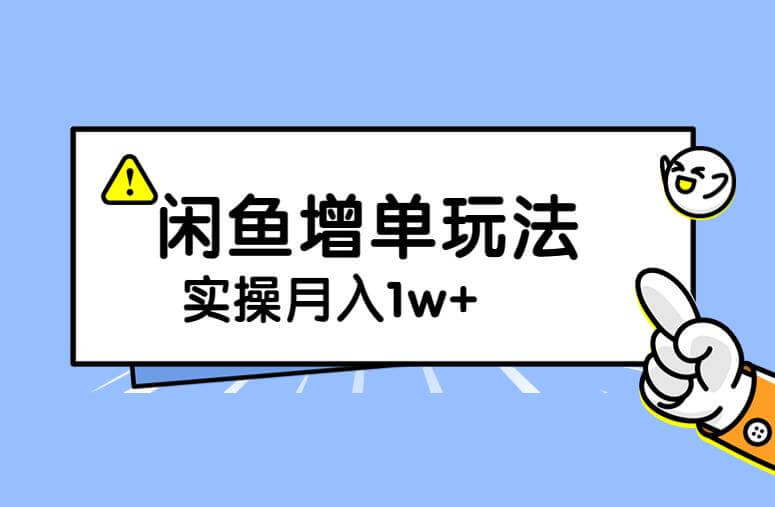 （5232期）谋金优略陪怕课程闲鱼增单，一单利润200-300+目前公司盈利破10万独家玩法 电商运营 第1张