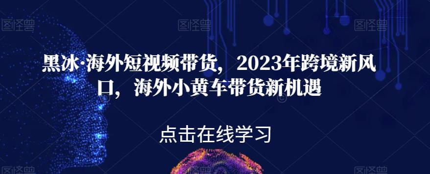 （5546期）黑冰·海外短视频带货，2023年跨境新风口，海外小黄车带货新机遇 短视频运营 第1张