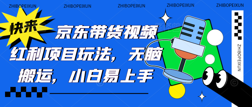 （8542期）京东带货视频红利项目玩法，无脑搬运，小白易上手 网赚项目 第1张