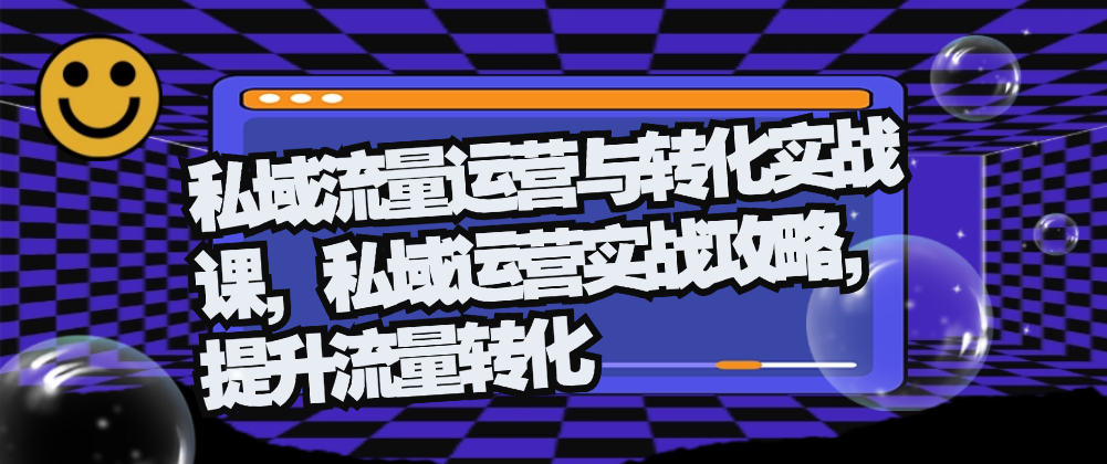 （8725期）私域流量运营与转化实战课，私域运营实战攻略，提升流量转化 私域变现 第1张