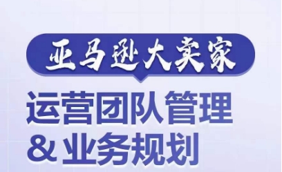 （8955期）亚马逊大卖家-运营团队管理&业务规划，为你揭秘如何打造超强实力的运营团队 电商运营 第1张