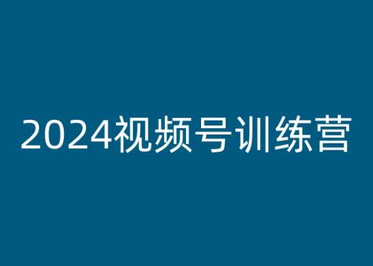 （8967期）2024视频号训练营，视频号变现教程