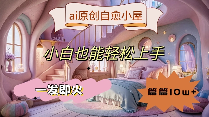 （9923期）AI原创治愈小屋，一发即火，篇篇10w+，小白轻松上手